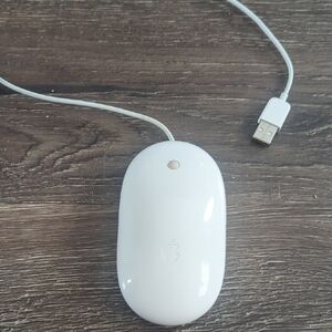 Apple White Wired USB Mouse with Gloss Finish